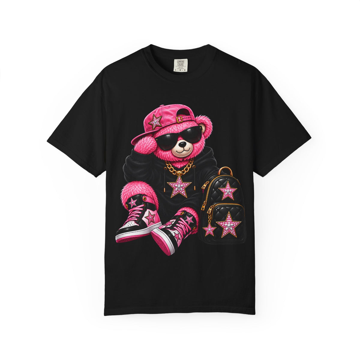 Pink Aura Bear Unisex Garment — T-shirt