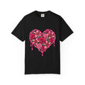Heart of Roses Unisex Garment-Dyed T-shirt