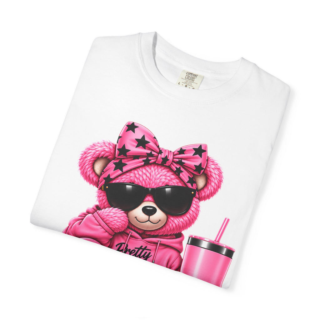 Pink Aura Bear — Unisex Garment-Dyed T-shirt