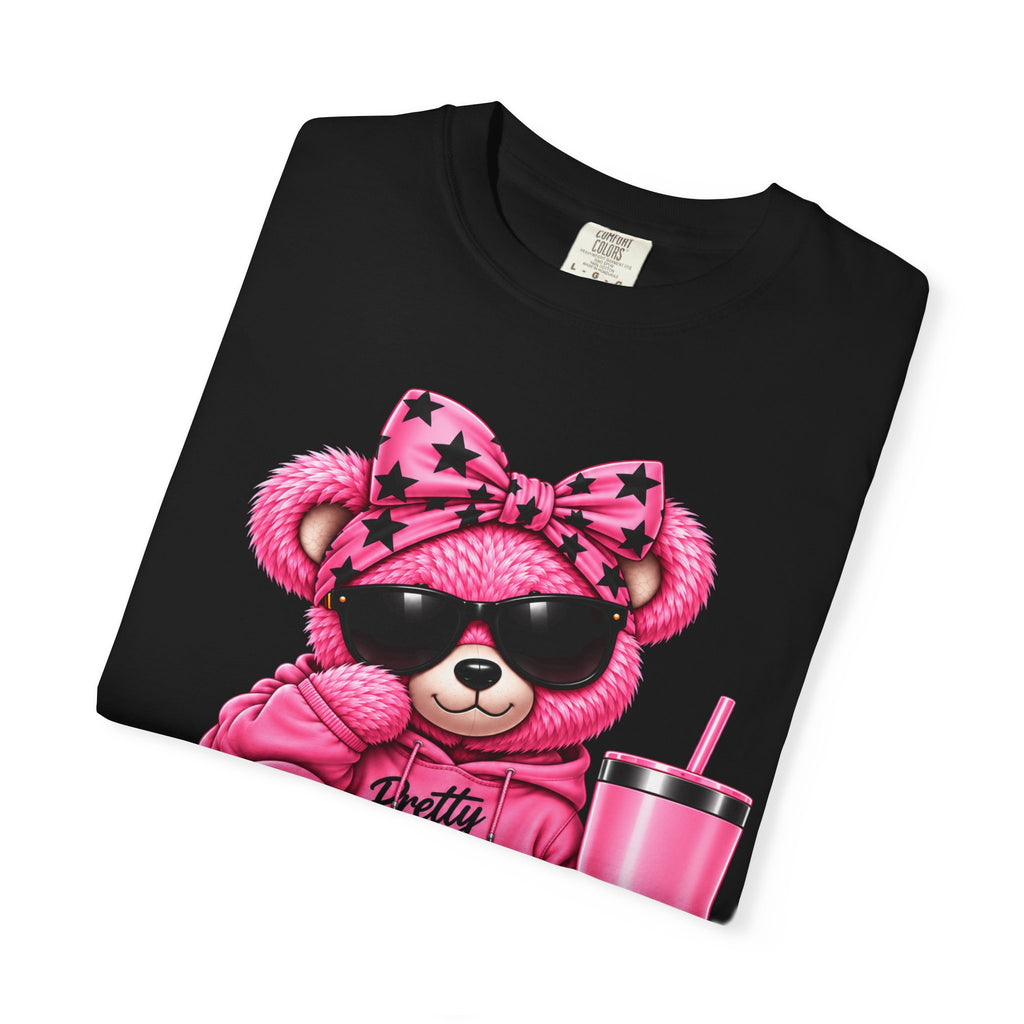 Pink Aura Bear — Unisex Garment-Dyed T-shirt