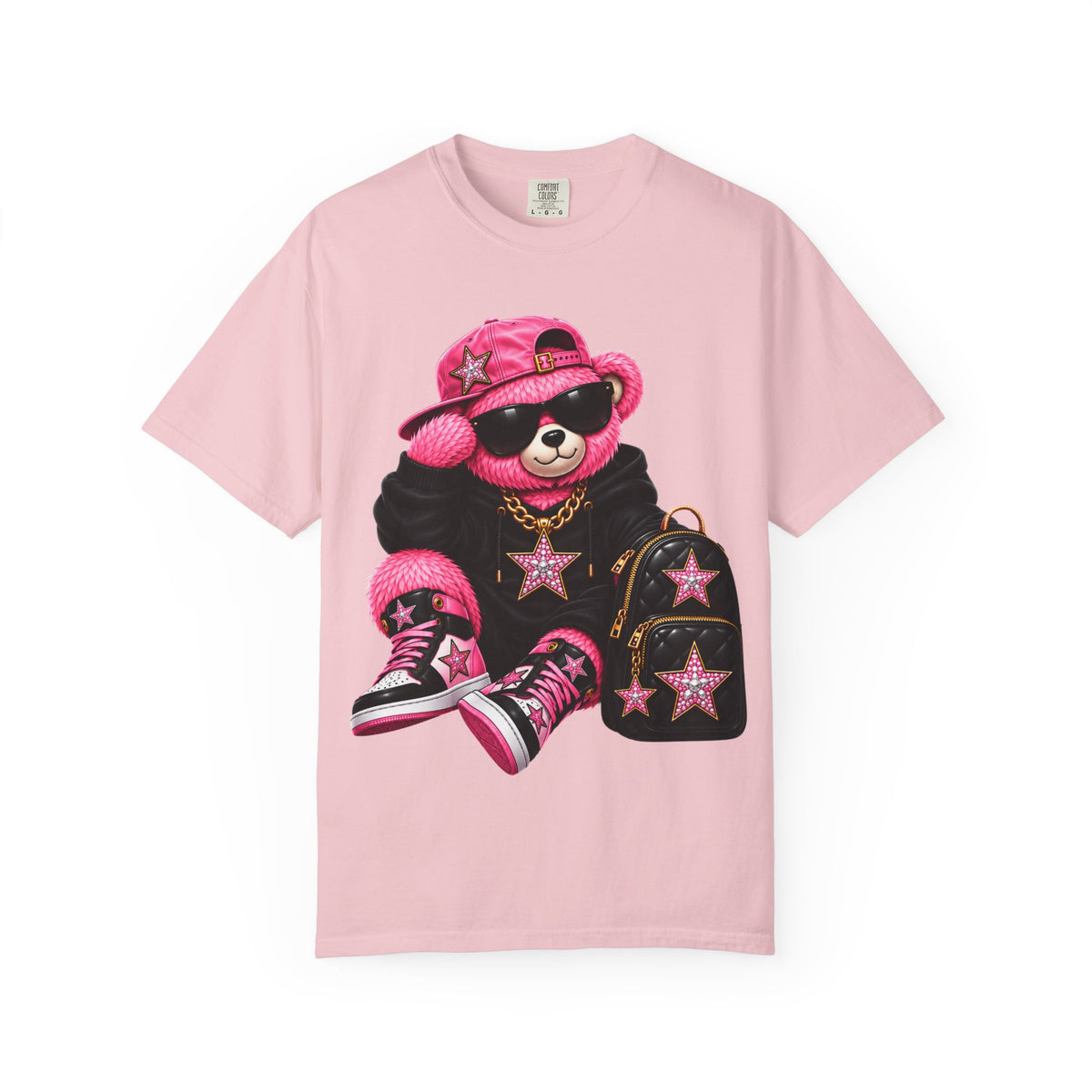 Pink Aura Bear Unisex Garment — T-shirt