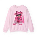 Pink Aura Bear — Unisex Heavy Blend™ Crewneck Sweatshirt