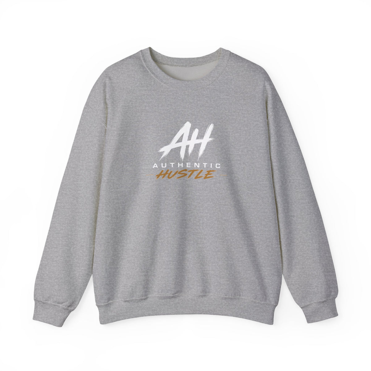 Authentic Hustle Crewneck Sweatshirt — Unisex Crewneck Pullover