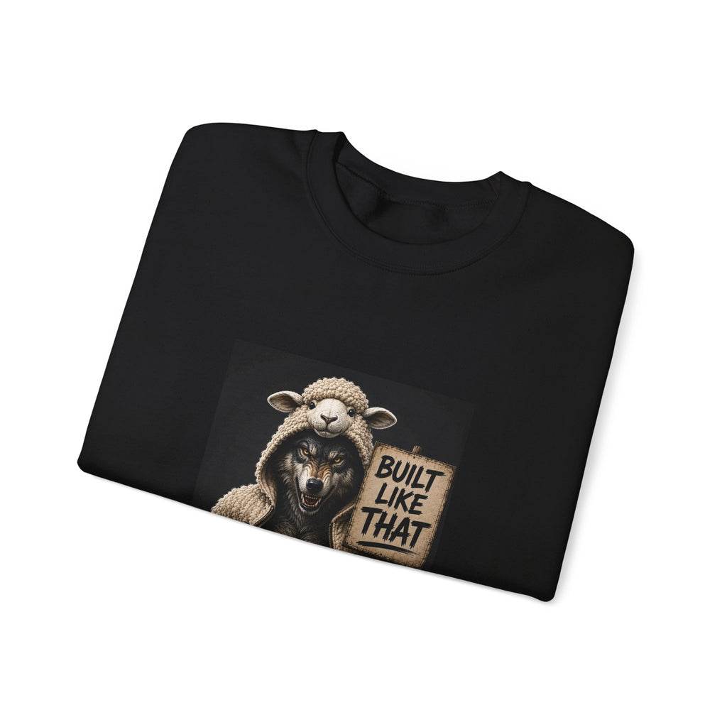 Wolf Not Sheep Sweatshirt – 'Built Like That' Crewneck