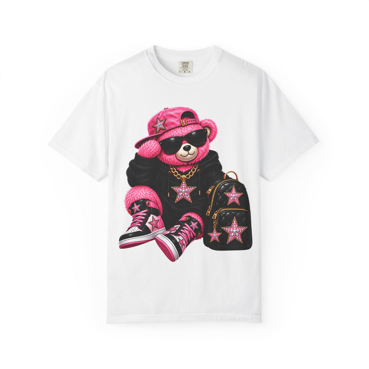 Pink Aura Bear Unisex Garment — T-shirt
