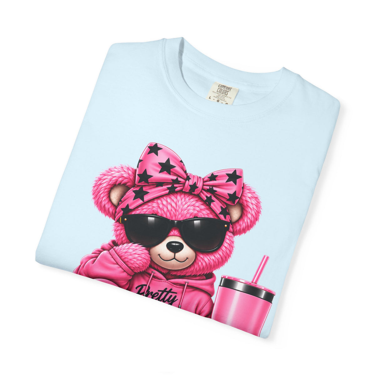 Pink Aura Bear — Unisex Garment-Dyed T-shirt