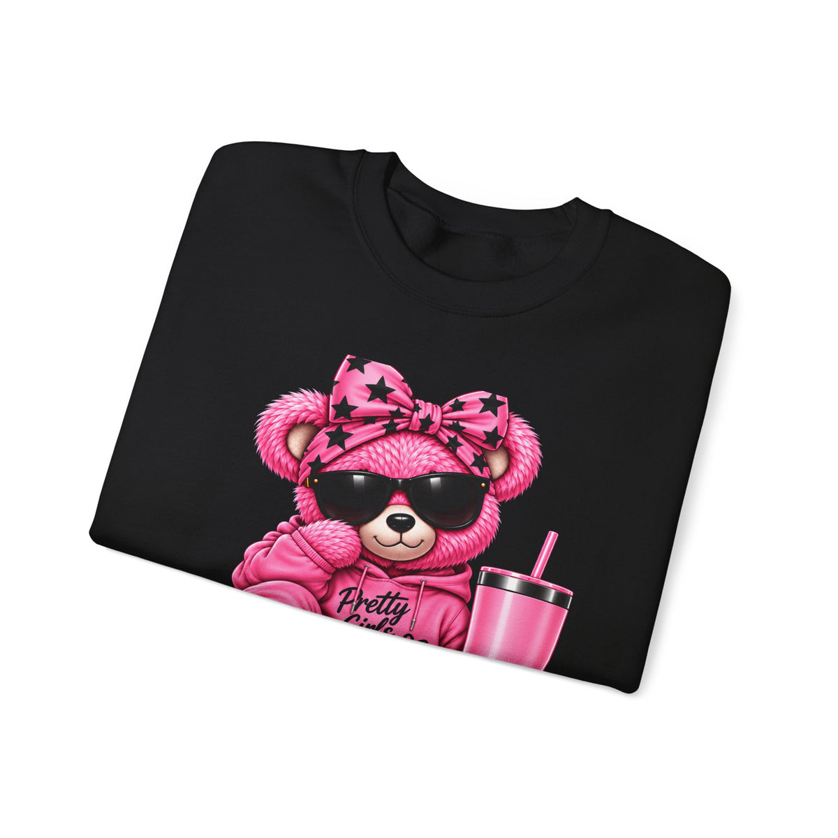 Pink Aura Bear — Unisex Heavy Blend™ Crewneck Sweatshirt