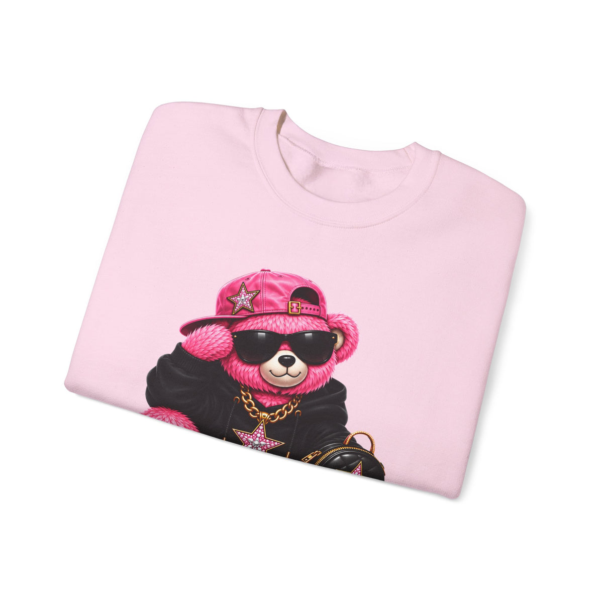 Pink Aura Bear — Unisex Heavy Blend™ Crewneck Sweatshirt