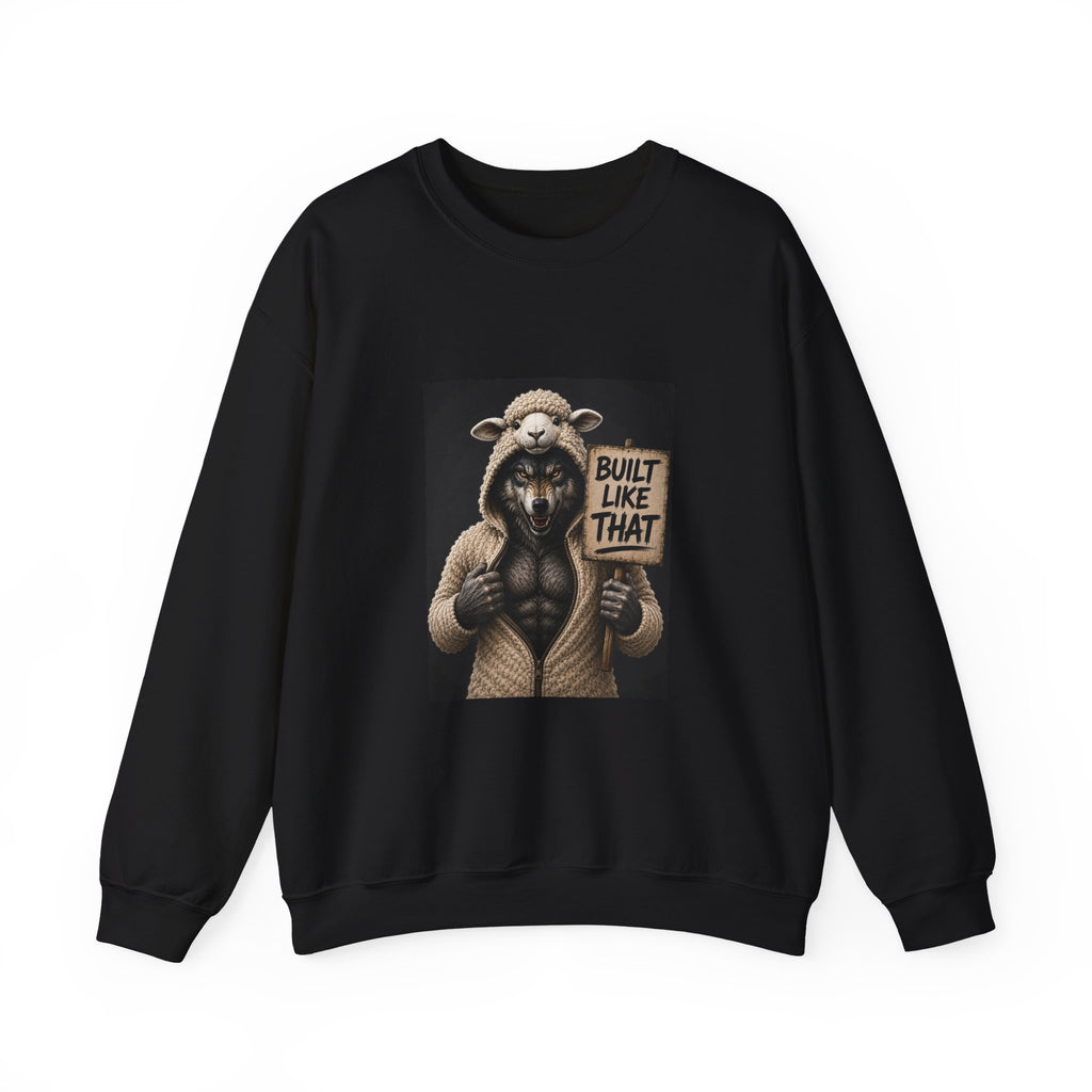 Wolf Not Sheep Sweatshirt – 'Built Like That' Crewneck