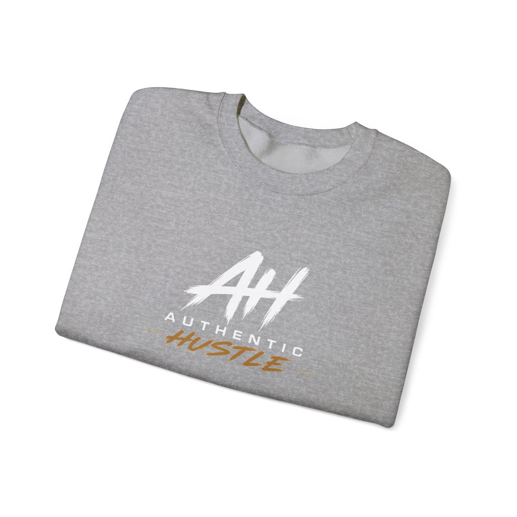 Authentic Hustle Crewneck Sweatshirt — Unisex Crewneck Pullover